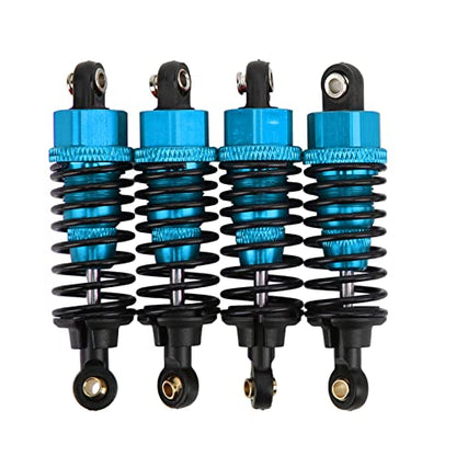 RC Shock Absorber, Aluminium Alloy RC Shock Damper Replacement Threaded Design Practical Accessory Stable and Smooth Damping for TT‑01 TT‑02 TA05 TL‑01 TA03 MF‑01X (Blue) - color: Blue