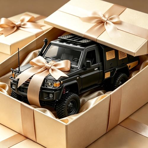 RC Rock Crawler, 2-Speed All Terrain RTR Hobby Car for Adult(Black) - color: Black