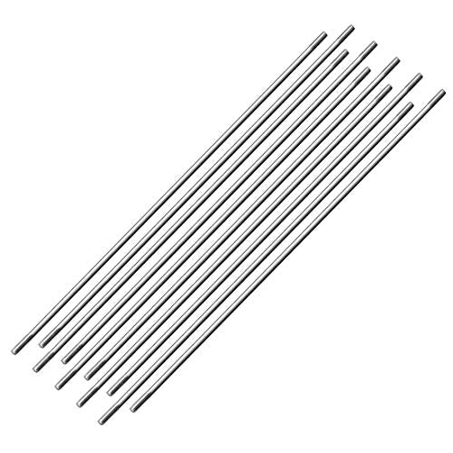 uxcell M3x200mm Pushrod Connector Stainless Steel Rod Linkage,for RC Boat,Car,Airplane,Helicopter,10pcs - size: M3x200mm