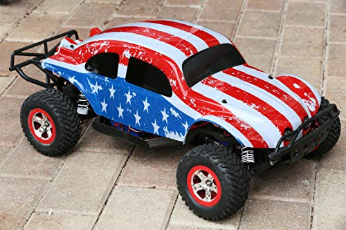 SummitLink Custom Body Flag Strip Style Compatible for 1/10 Scale RC Car or Truck (Truck not Included) SSB-FP-01