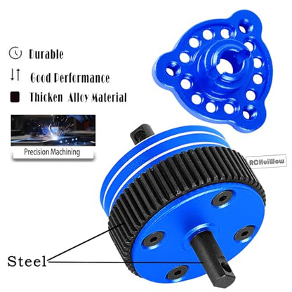 RC Gears Upgrades Part for 1/10 Slash/Stampede/Bandit/Rustler 2WD VXL,Diff Transmission Gear &48P 76T w/25T 27T Pinions &Pressure Plate &Slipper Clutch &Slipper Rebuild Kit Hops Up,Navy Blue - color: Navy Blue(1set)