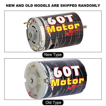 540 Brushed Motor Spare Part Accessory for 1/10 RC Car Boat Model, High - Purity Copper Windings with Super Large Bearing, Precisely Balanced Rotor for Stable Performance (M540-60T) - size: M540-60T