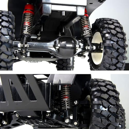 1/10 70mm RC Oil filled Shock Absorbers kit for Tamiya CC01 WR-02 Axial SCX10 D90 HPI HSP 1/10 Crawler Car Buggy Car Upgrades Replace Parts (Red) - color: Red