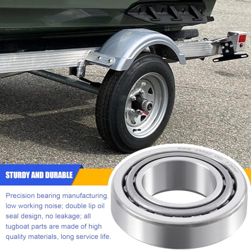 XiKe 2 Set Fits 5,200-6,000 lb Axles Trailer Wheel Hub Kit, 25580/25520 ＆ LM67048/LM67010 Bearings, 21333TB, 22333TB /10-10, 10-36 Seal and Cotter Pin. | Fits 5,200-6,000 lb Axles, Includes 21333TB/10-10 Seal, 22333TB/10-36 Seal and Cotter Pin - size: 255