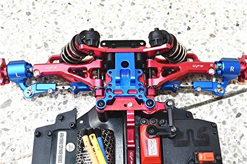 GPM For Arrma LIMITLESS/INFRACTION/TYPHON Upgrade Parts Aluminum Front Upper Arms - 2Pc Set Gray Silver