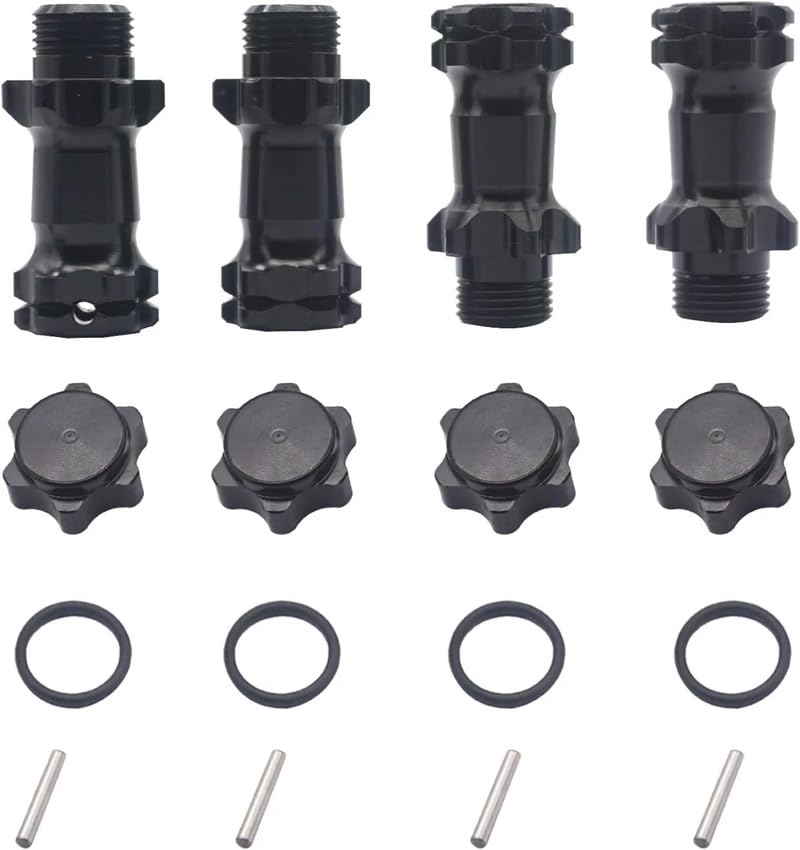 Aluminum 17mm Wheel Hex Hub 30mm Extension Adapter Hub with 12mm Cap