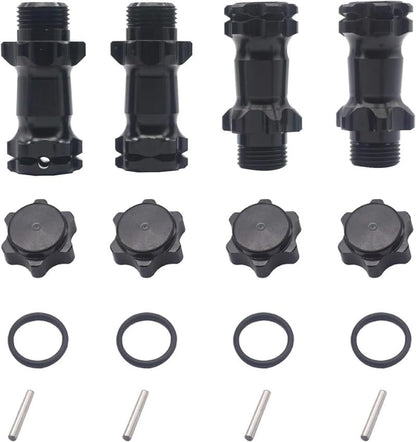 Aluminum 17mm Wheel Hex Hub 30mm Extension Adapter Hub with 12mm Cap