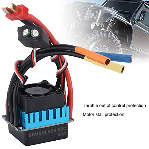 RC Waterproof 45A Sensorless Brushless ESC for High Performance RC Cars