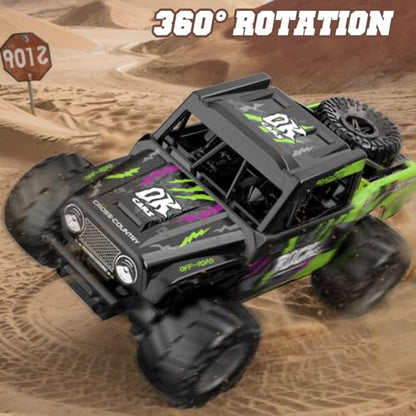 KB KAIBO Q191 1:16 Amphibious Remote Control Car - Waterproof All Terrain RC Monster Truck for Kids, 50+ Min Play with 2 Batteries, 2.4Ghz 4WD Off-Road Toy for Boys Girls 6-12+ (Gift Idea)-Green - color: Q191 Green