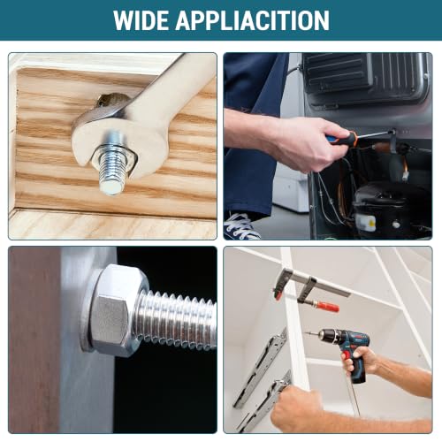 Stainless Steel 304 Hex Flange Bolt Kit (720PCS) - size: 720PCS