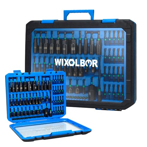 74PC Magnetic Nut Driver Set, Metric/SAE for Impact Drivers | Cr-V Nut Drivers, S2 Steel Bits, Socket Adapters, Wing Nut Driver, Quick Release Extension and Clear Lid Storage Case for DIY
