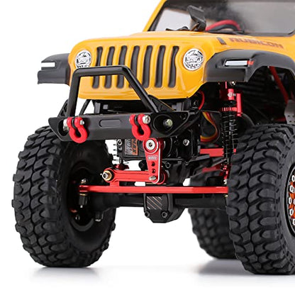 INJORA ES08MA Metal Gear Servo with Mount and Horn for SCX24 Upgrade, Red - color: Red
