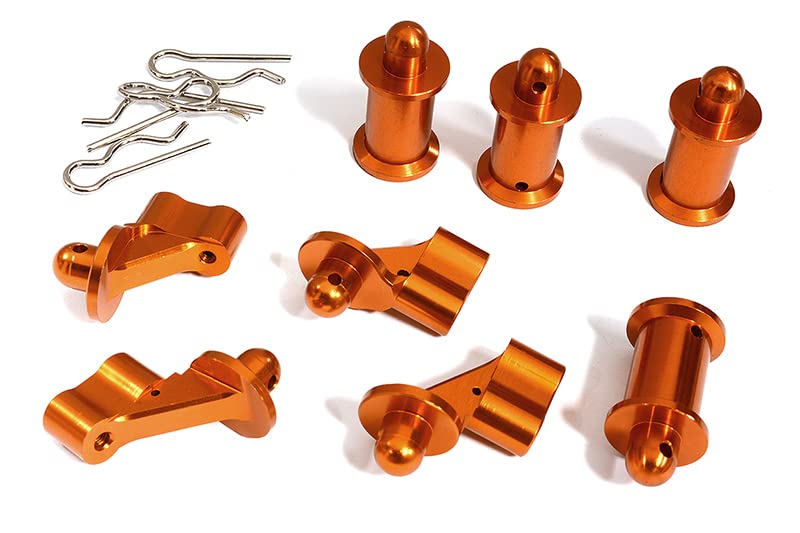 Machined Front & Rear Body Mount Set for Arrma 1/8 Kraton 6S BLX V3 AR330230