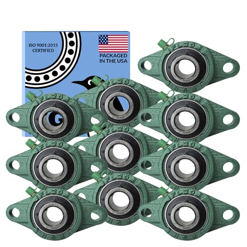 PGN UCFL204-12 (10 Pack) 2-Bolt Flange Bearing 3/4" Bore - size: 10, style: UCFL204-12