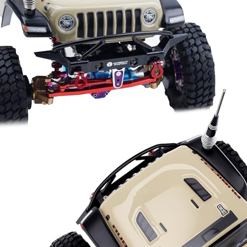 Aluminum Front and Rear Bumpers Set for 1/24 RC Axial SCX24 Jeep JT Gladiator Upgrades