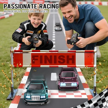 1/43 Mini RC Drift Car with Gyroscope, 4WD Full Proportional RC Car, 2.4GHZ Hobby Grade Remote Control Cars, RTR Model Vehicle, 20+KM/H High Speed for Hobbyists Kids Adults (Sliver) - color: Silver