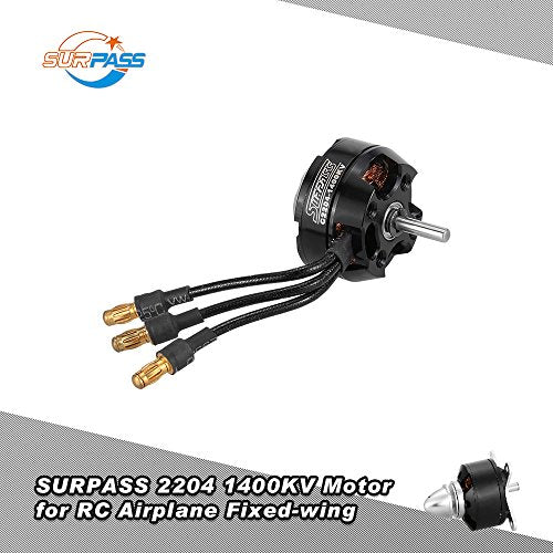 Goolsky Surpass High Performance 2204 1400KV 14 Poles Brushless Motor for RC Airplane Fixed-Wing