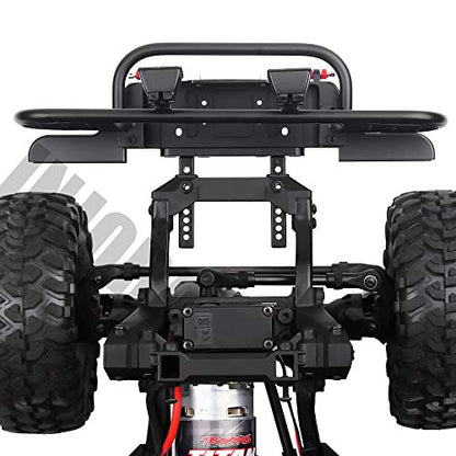 INJORA Metal Front Bumper with Light for 1/10 RC Crawler Car TRX4 TRX-4 (F19)