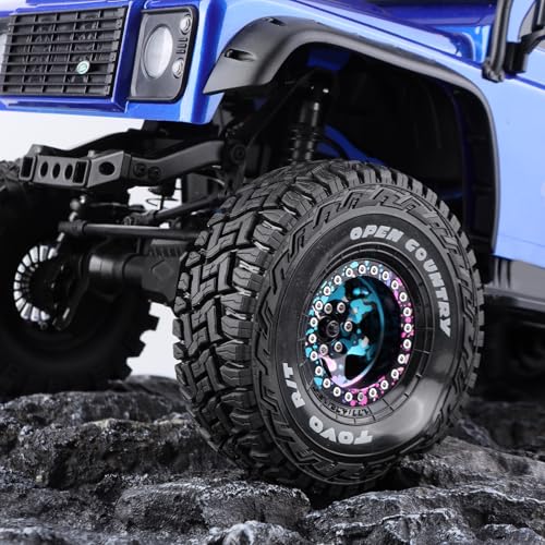 1.9in Butyl Rubber RC Crawler Tires for 1/10 SCX10 TRX4 | Reinforced inner liner stable support, deep anti-slip tread, 120 * 40mm