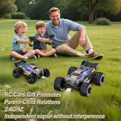 Fast Remote Control Car, All Terrain Off Road 4WD Electric RC Monster Truck | 1:20 Scale RC Cars with 2.4GHz, 38 KPH High Speed, Christmas Birthday Gifts for Adults & Boys - color: Blue