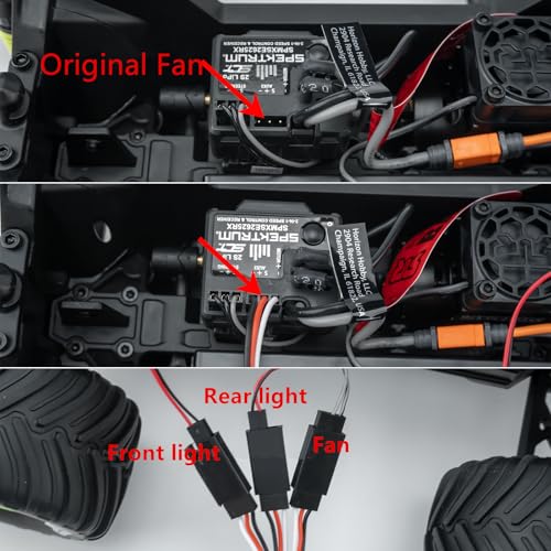 Front & Rear Lights Kitsfor Arrma 1/16 Gorgon&Quake GROM | Headlight Taillights Set RC Car Upgrade Parts