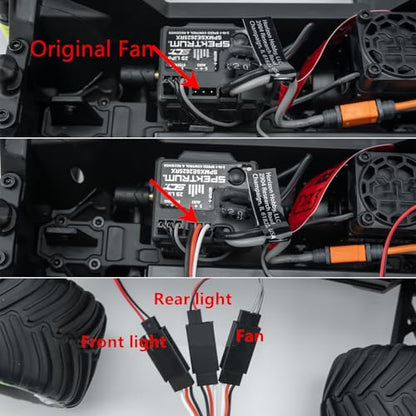 Front & Rear Lights Kitsfor Arrma 1/16 Gorgon&Quake GROM | Headlight Taillights Set RC Car Upgrade Parts