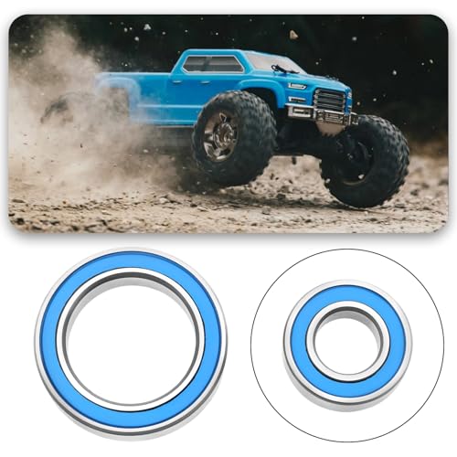 8pcs RC Car Hubs Carriers Bearings Kit Compatible with Arrma Big Rock Compatible with Typhon 3S BLX Upgrade Parts 6x12x4mm/12x18x4mm