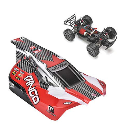 Dilwe RC Truck Body Shell, ABS RC Car 1/16 Scale Off Road Body Shell for REMO RC Upgrade Accessory, Replacement RC Car Body Shell Cover RC Parts RC Accessories(Red)