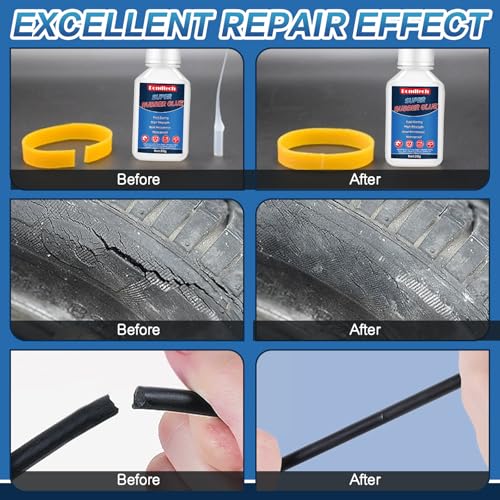 Rubber Glue 30 g, Super Glue for Rubber, Clear Instant Adhesive for Tire, Shoes, Belt, Soles, Hose, Mat & Neoprene Repair and More, Waterproof, Heat-Resistant (Clear, 30 Grams * 1 Pack, Rubber Glue) - size: 30 Grams * 1 Pack