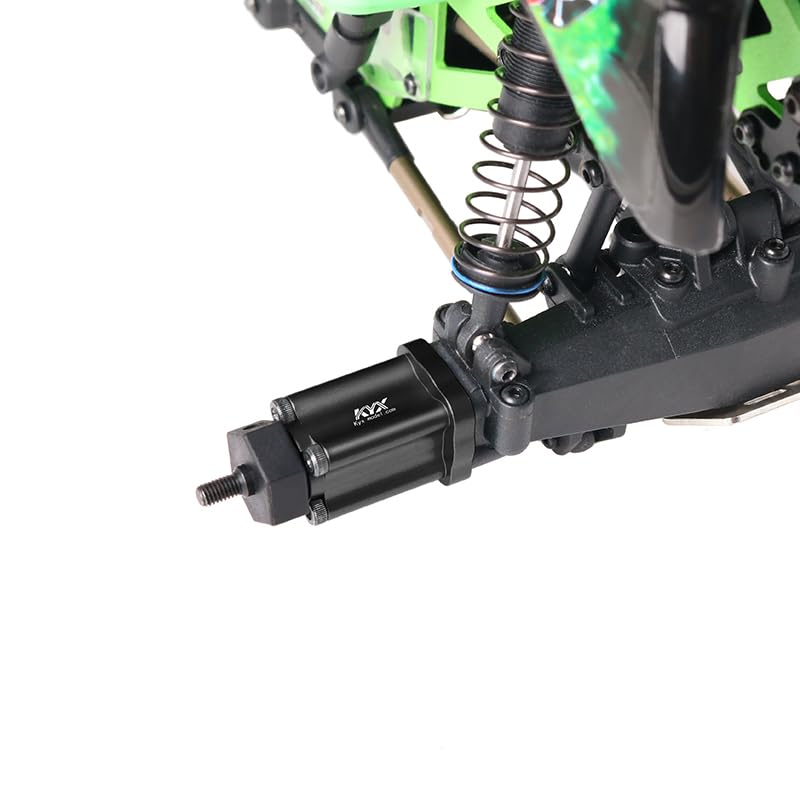 KYX Racing Aluminum Rear Axle Mount Set 0 Deg Black Upgrades Parts Accessories for 1/18 RC Car LOSI Mini LMT 4X4 Monster Truck