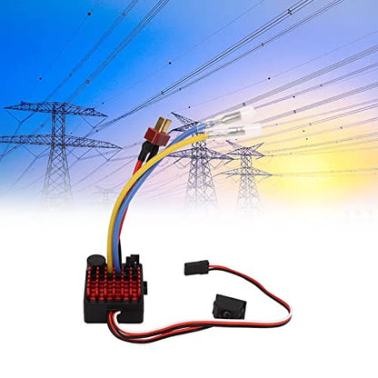 Keenso RC Car Brushed ESC, 6860 RTR 60A Electronic Speed Controller for 1/10 RC Crawlers Tanks Cars Boats for Various Environments