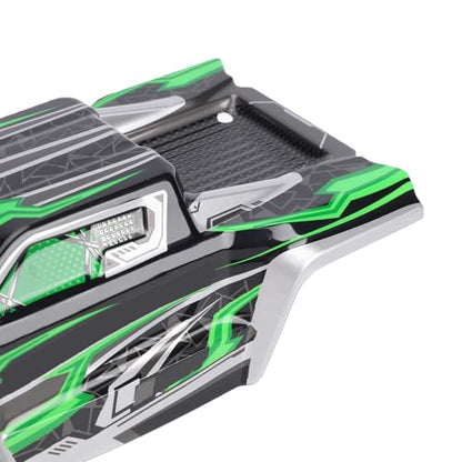 SUNGOOYUE 1/16 Body Shell Rc Car Body Shell, Replacement for Scy16101 Scy16102 1:16 Off Road Trucks, with Graffiti Decals and Mounting Pins (Green) - color: Green