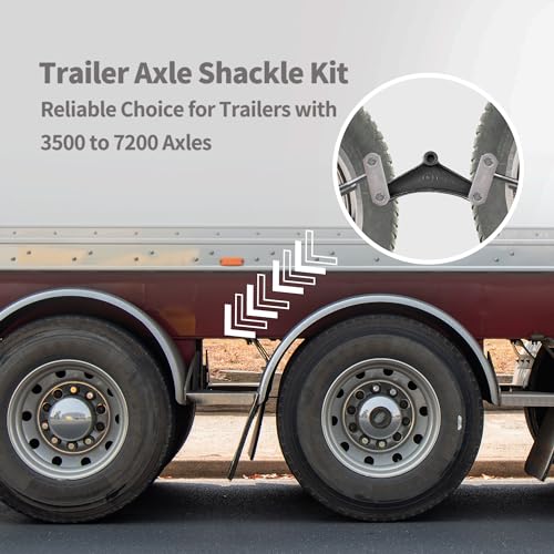 Lonffery Trailer Alex Shackle Kit, 262L Shackle Link Fit for 3,500lb-7,200lb Double Eye Spring - size: 262-1PC