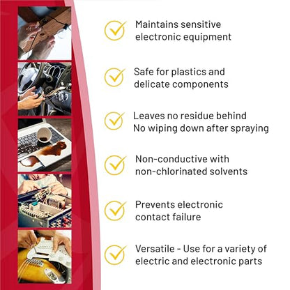 CRC 05103 QD Electronic Cleaner -11 Wt Oz | Electronic Contact Cleaner, Circuit Board Cleaning, Sensitive Electronics, Fast Drying, No Residue.