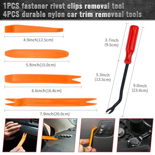 1725 Pcs Bumper Clips Car Retainer Clips & Auto Fasteners Assortment Plastic Push Rivets Fender Clips - 35 Most Popular Sizes Door Trim Panel Clip Set for Toyota GM Ford Honda Chevy - size: 1725pcs