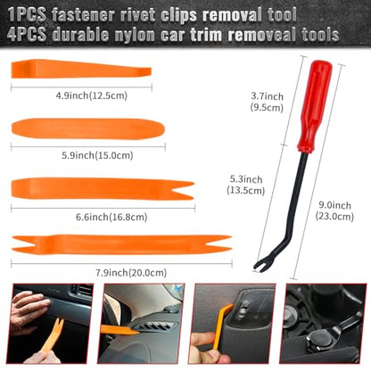 1725 Pcs Bumper Clips Car Retainer Clips & Auto Fasteners Assortment Plastic Push Rivets Fender Clips - 35 Most Popular Sizes Door Trim Panel Clip Set for Toyota GM Ford Honda Chevy - size: 1725pcs
