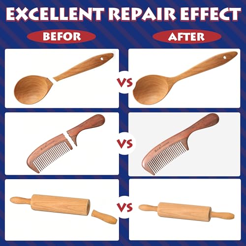Wood Glue, Liquid Super Glue for Wood 40g | Clear Instant Cyanoacrylate Adhesive for Crafts Repair Woodworking, Furniture, Garden, DIY - style: Wood Glue