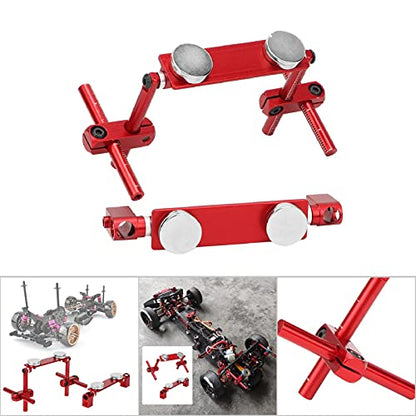Yosoo Health Gear RC Magnetic Body Shell Mount, RC Car Body Mount Kit, Lightweight Aluminum Alloy Magnet Invisible Body Shell Posts Mount Kit for 1/10 RC Racing Car (Red)