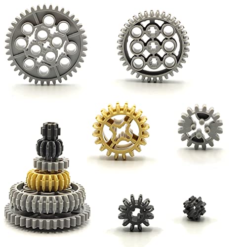 116 pcs Technical Gears Axle Pin Connectors - Wheels Connectors Rack Gear Car Building Brick Accessories Pieces Sets Compatible with Mindstorms Building Bricks Block Technical Toys (116 TECH PARTS) - style: 116 TECHNIC PARTS