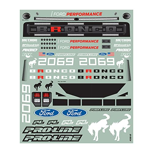 Pro-line Racing 1/10 Ford Bronco R Clear Body Short Course PRO358600 Car/Truck Bodies Wings & Decals