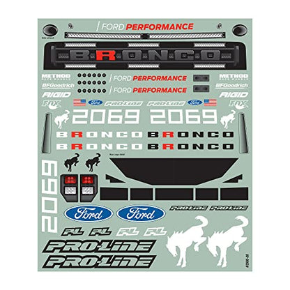 Pro-line Racing 1/10 Ford Bronco R Clear Body Short Course PRO358600 Car/Truck Bodies Wings & Decals