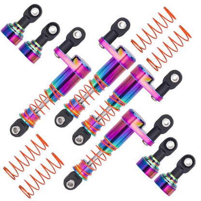 1/10 RC Shock Oil Dampers kit with Offset Cap for 1/10 SCX10 TRX4 Capra Axial Tamiya LCG Cheater Rigs VS4-10 D90 90046 RC Crawler Car (75mm) - size: 75mm