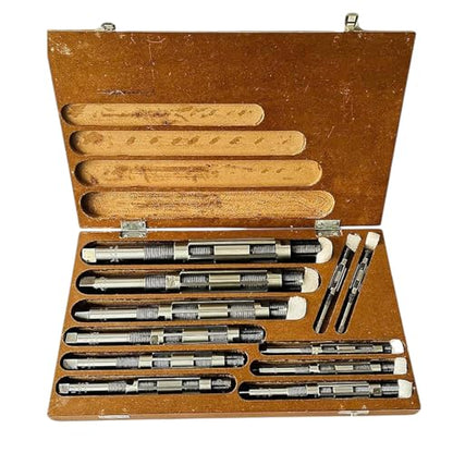 Adjustable Reamer Set H4–H14 (15/32"–1-1/2") – Carbon Steel Blades & Mild Steel Body | Straight Flute Hand Reamers for Metal, Wood & Plastic | Precision Hole Finishing Tools