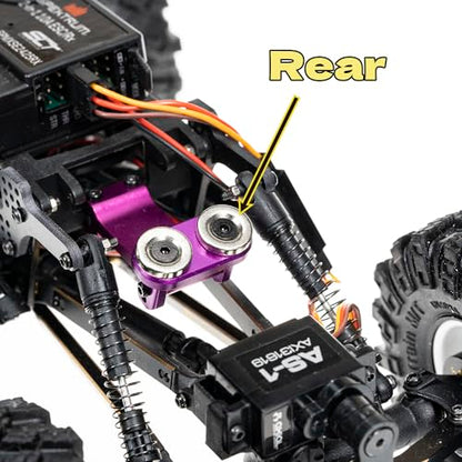 RampCrab AX24 Invisible Body Shell Mount, Magnetic Body Post Set for 1/24 RC Crawler Car AX24 XC-1 Upgrades Accessories, Aluminium Alloy, Purple - color: purple