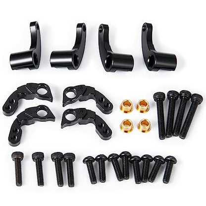 AXSPEED Aluminum RC Crawler Shocks Flex Blades 1/18 Adjustable Suspension Shock Mount for TRX4-M TRX4M Upgrade
