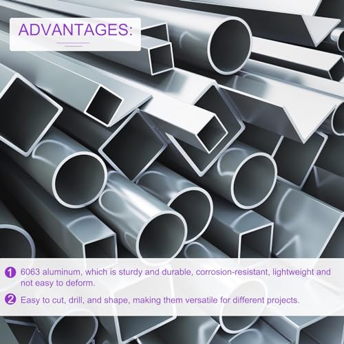 DMiotech 3Pack (8mm OD x 4mm ID) 6063 Aluminum Round Tube 300mm Length Industry Metal Tubing for Machinery Frame Construction DIY Projects - size: 8mm x 4mm x 300mm