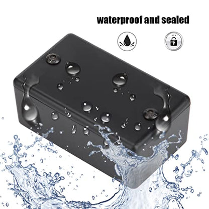 RC Receiver Box Waterproof Sealed Plastic Enclosure for Remote Control Car Boat Accessories Black 60x35x25mm