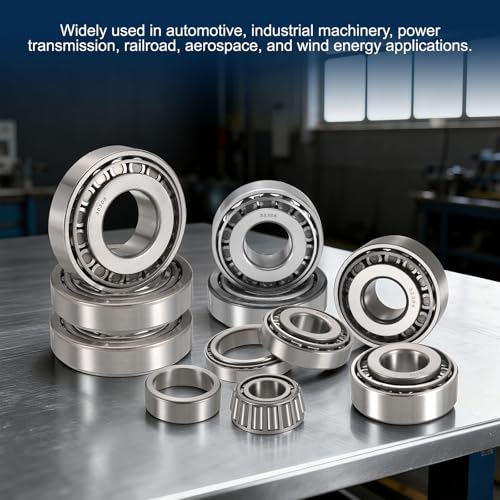 uxcell 14137/274 Tapered Roller Bearing Cone and Cup Set, 1.36" Bore x 2.72" OD x 0.79" Thick, Chrome Steel Taper Bearing Set, ABEC-3 - size: 14137/274