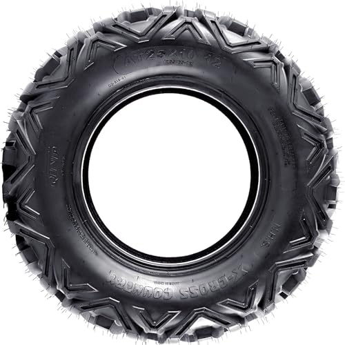 ATV Tires 25x8-12 Set of 2 ATV Tires All Terrain Tires, 25x8-12 6PR Sand Mud Off-Road Tires, Tubeless - size: 25x8-12
