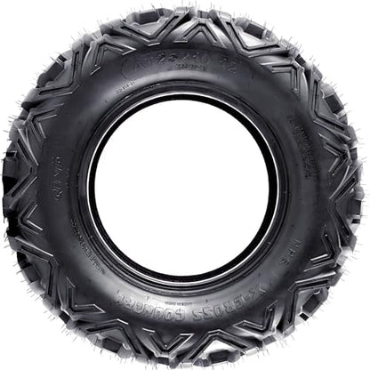 ATV Tires 25x8-12 Set of 2 ATV Tires All Terrain Tires, 25x8-12 6PR Sand Mud Off-Road Tires, Tubeless - size: 25x8-12